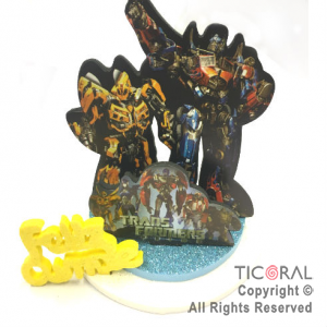 ADORNO TRANSFORMERS GOMA EVA FELIZ CUMPLEA�OS X1